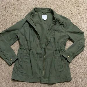 Old Navy Army Green Cinch Waist Utility Jacket